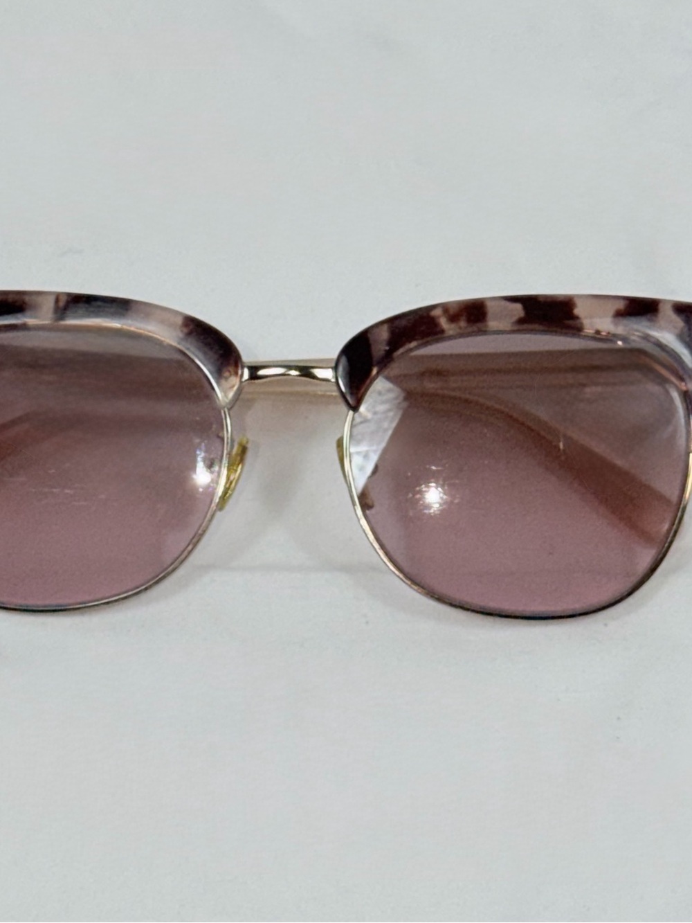 Coach Pink Tortoise Bobbie Sunglasses Gold HC8309 L1162 Round Browline Shades